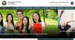 Desktop Screenshot of ahd.com.sg